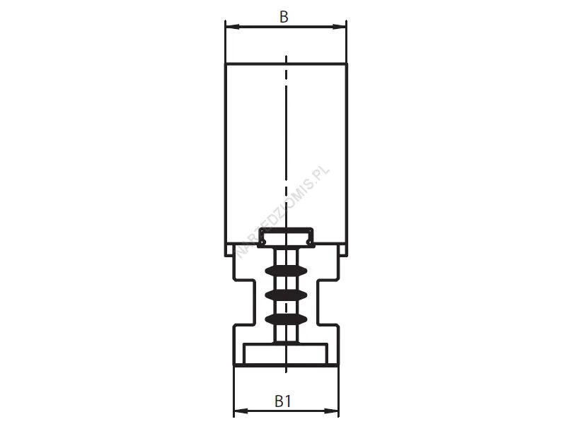 Rysunek techniczny: Szczęki do uchwytu tokarskiego SDM 125 dzielone, miękkie KPL 3 szt do: 32**,35** - BISON-BIAL